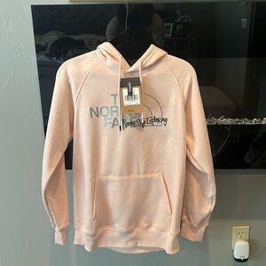 Pink Northface Hoodie Size M